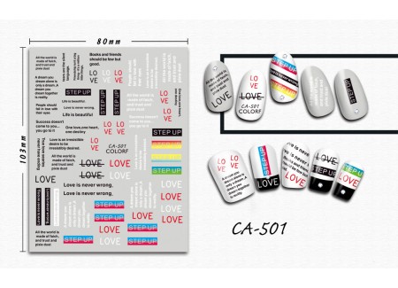 3D Nail Stickers - CA-501